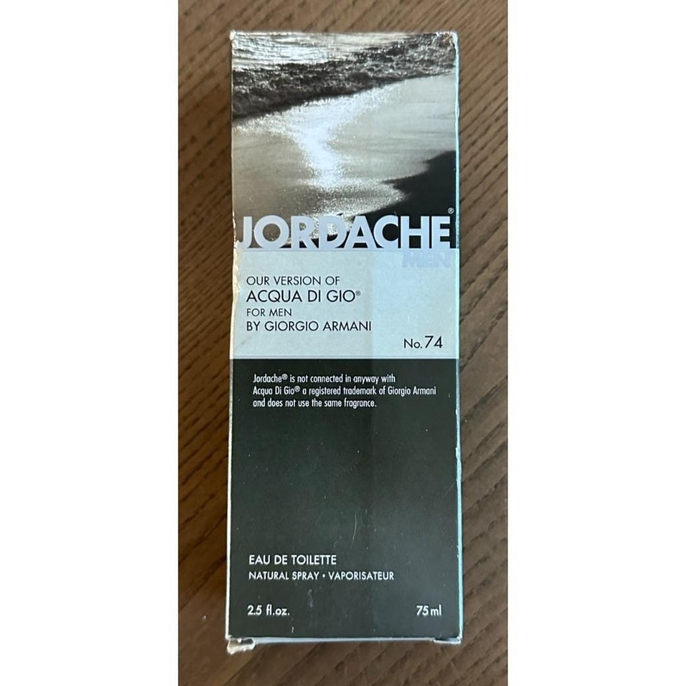 Jordache Men 74 Eau De Toilette Natural‎ Spray Our Version Acqua Di Gio Vtg HTF